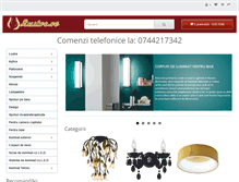 Tablet Screenshot of lustre.ro