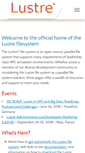 Mobile Screenshot of lustre.org
