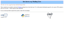 Tablet Screenshot of lists.lustre.org